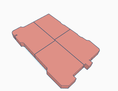 Custom STL\STEP File: Milwaukee Packout Low-Profile Organizer Insert LH