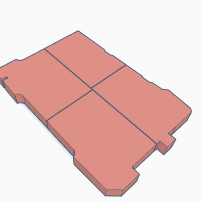 Custom STL\STEP File: Milwaukee Packout Low-Profile Organizer Insert LH