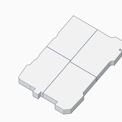 Custom STL File: Milwaukee Packout Low-Profile Organizer Insert RH