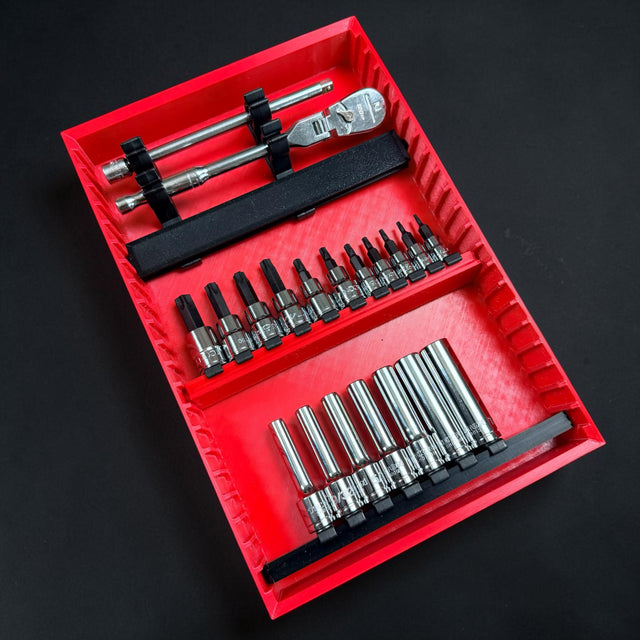 Milwaukee Packout Universal Socket Organizer Insert – FlexRail Rotating Rail System