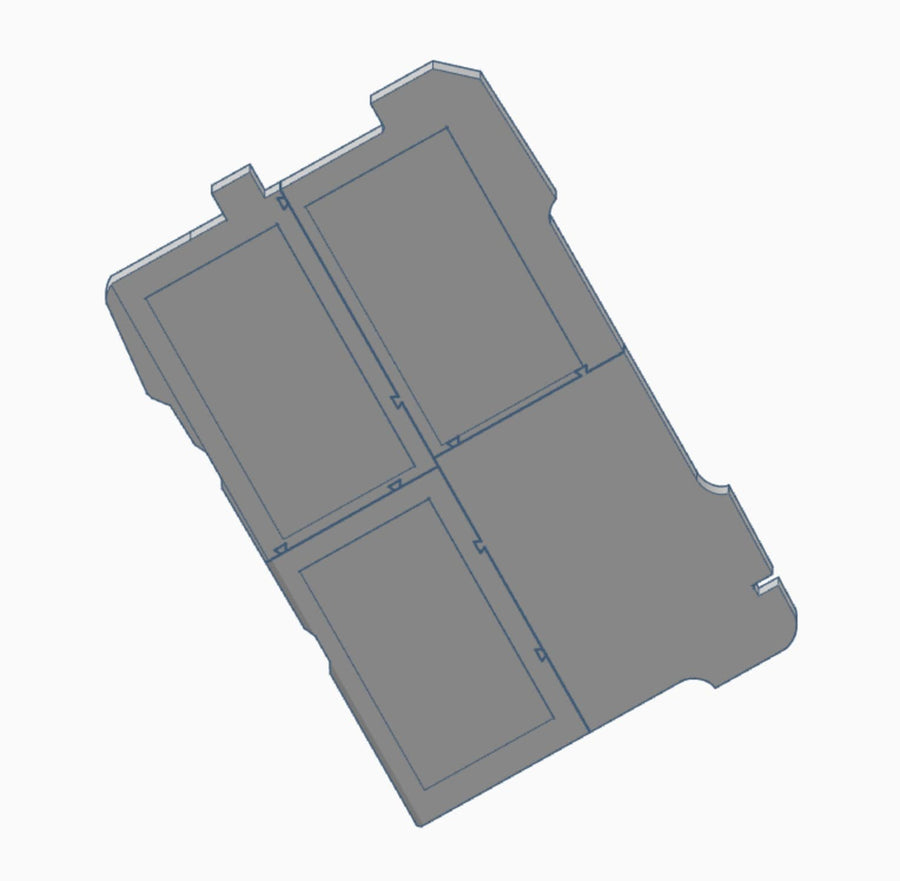 Custom STL File: Milwaukee Packout Low-Profile Organizer Insert RH