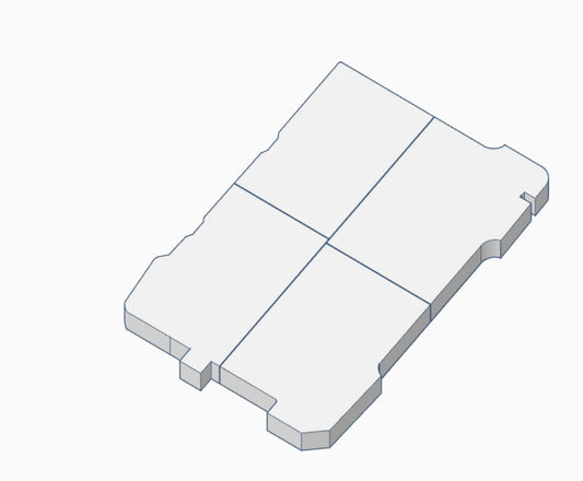 Custom STL File: Milwaukee Packout Low-Profile Organizer Insert RH