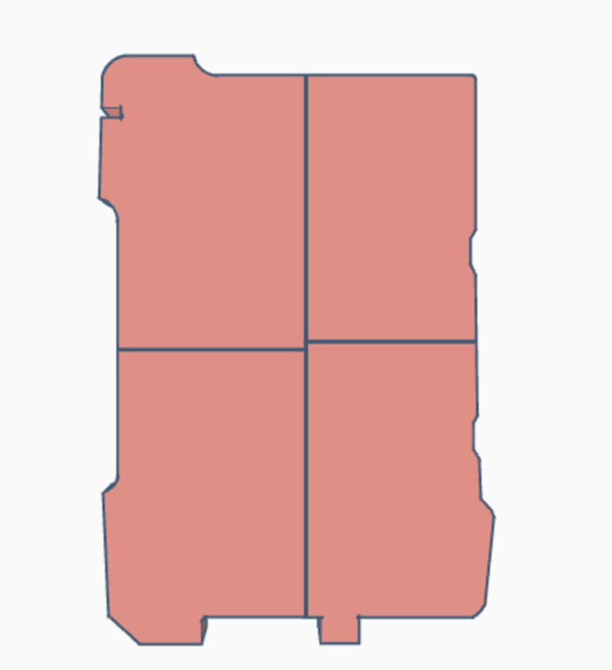 Custom STL\STEP File: Milwaukee Packout Low-Profile Organizer Insert LH