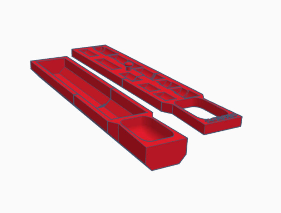 Custom STL File: Milwaukee Packout Low-Profile Organizer Center Section for Gearwrench 10mm Socket Set