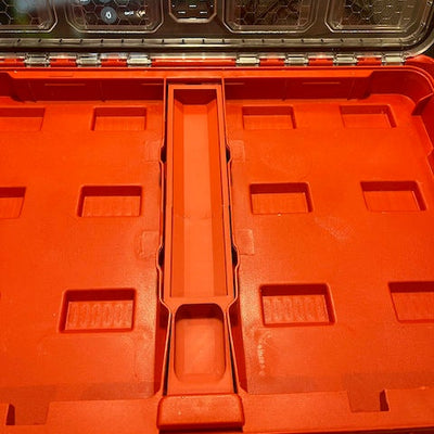 Custom STL File: Milwaukee Packout Low-Profile Organizer Center Blank Insert