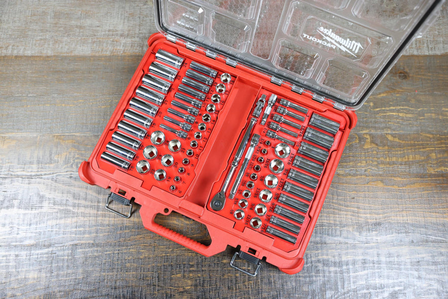 Milwaukee Packout Socket Organizer 3D Printed Tekton 3/8" Metric Socket Tray SHD91211 Mechanic Gift