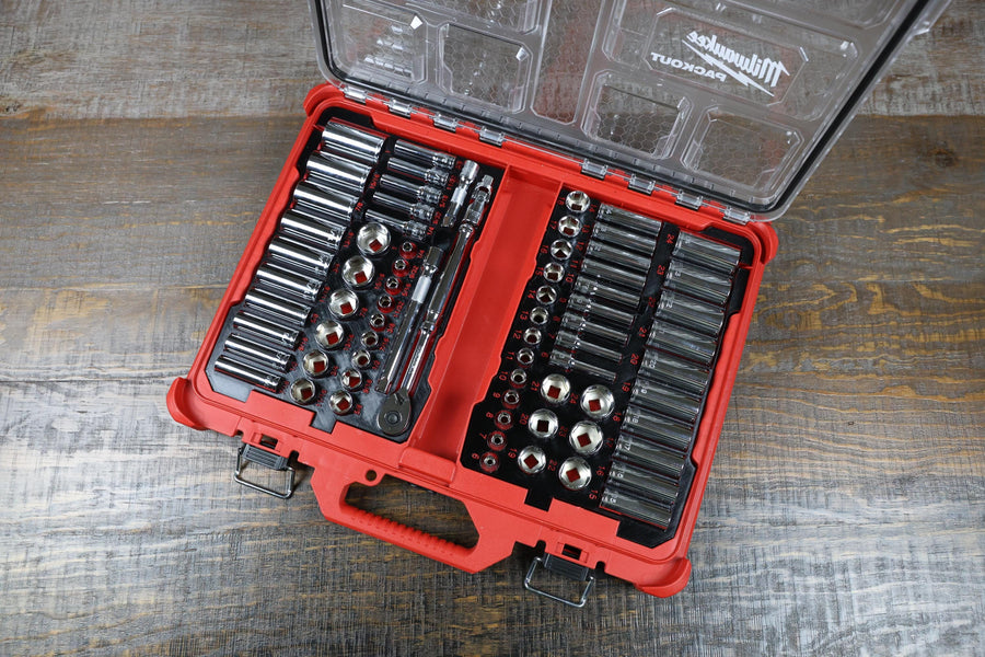 Milwaukee Packout Socket Organizer 3D Printed Tekton 3/8" SAE Metric Socket Tray Mechanic Gift
