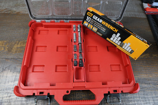 Custom STL File: Milwaukee Packout Low-Profile Organizer Center Section for Gearwrench 10mm Socket Set