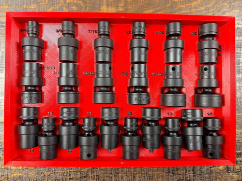 Milwaukee Packout Swivel Socket Organizer 3D Printed Icon 59745 59747 3/8 SAE Metric Impact Socket Tray Mechanic Gift