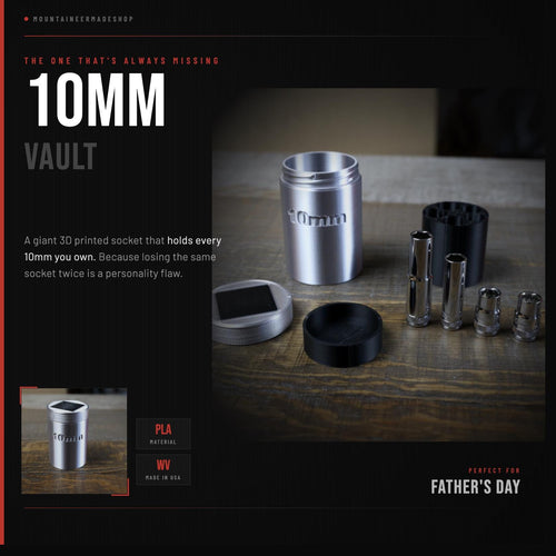 3D Printed 10mm Socket Jar - Funny Gift for Him - Complete Titan 67010 Mechanic Socket Set