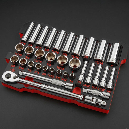 Milwaukee Packout Socket Organizer 3D Printed Tekton 3/8" SAE Socket Tray SKT15101 Mechanic Gift