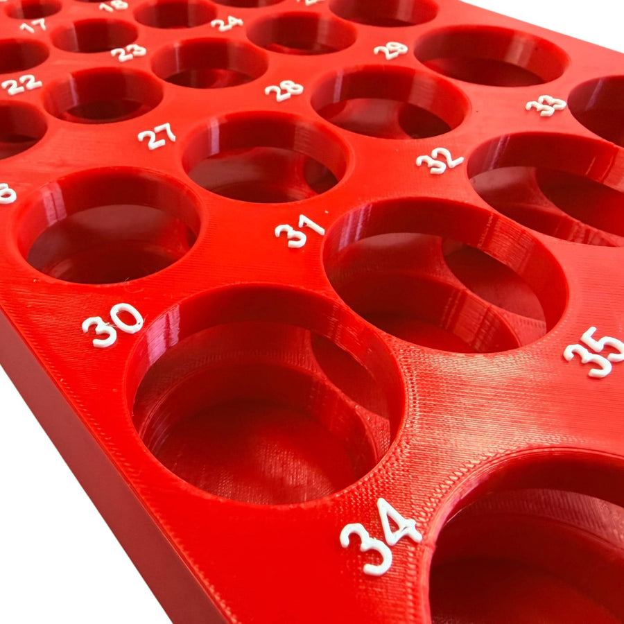 Milwaukee Packout Socket Organizer, 3D Printed, 1/2 Shockwave Metric Deep Impact Socket Tray 49-66-7015, 29 Sockets 8mm to 36mm,Gift for Him