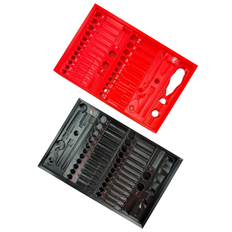 Milwaukee Packout Tekton SKT05303 Socket Organizer Modular 3D Printed 1/4 SAE Metric Tray System