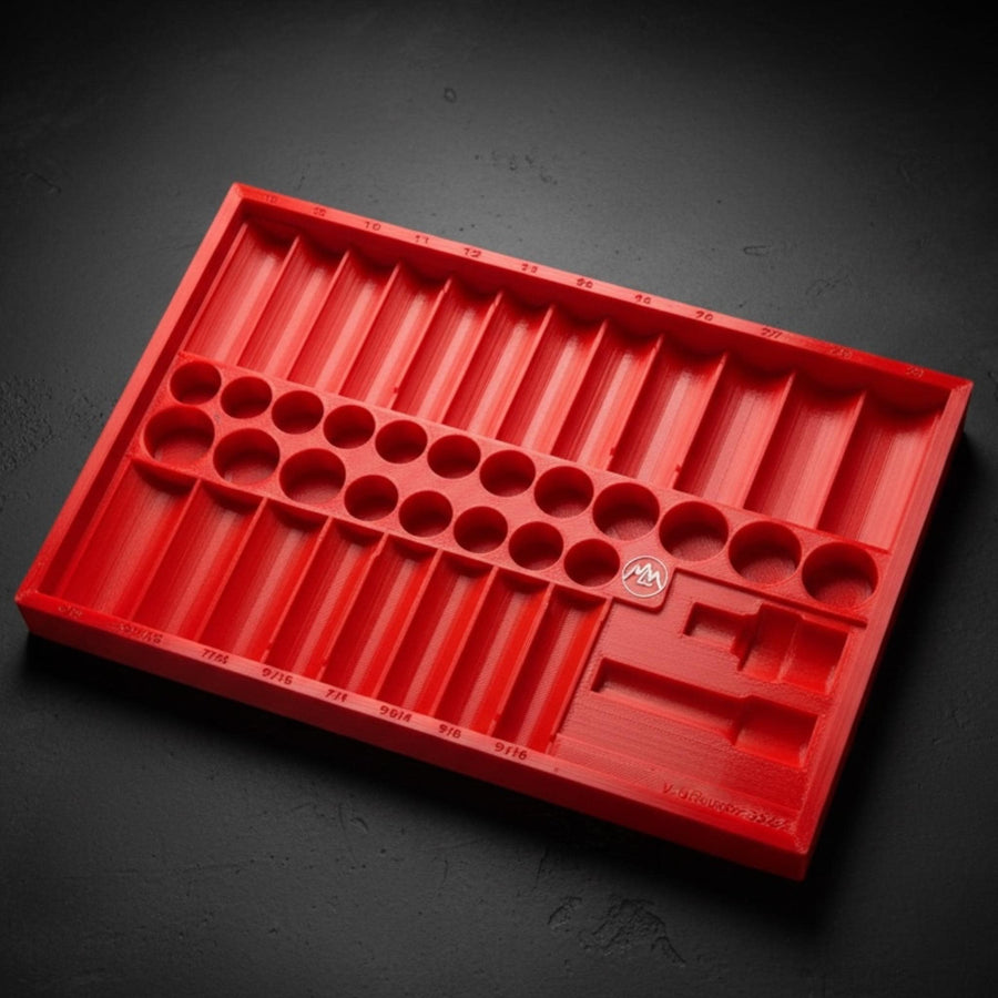 Milwaukee Packout Sunex 3342 3/8" SAE Metric Socket Organizer Tray 42-Piece Impact Mechanic Gift